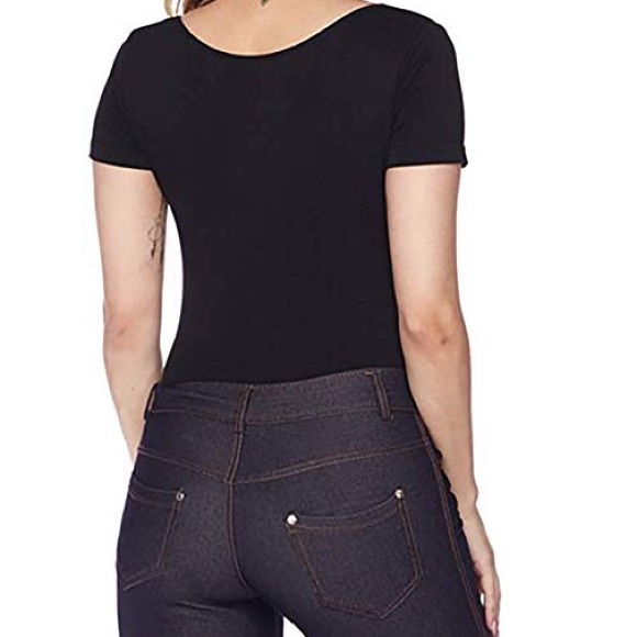 Yelete | Black Pullup style bodysuit short sleeve - Picture 3 of 3